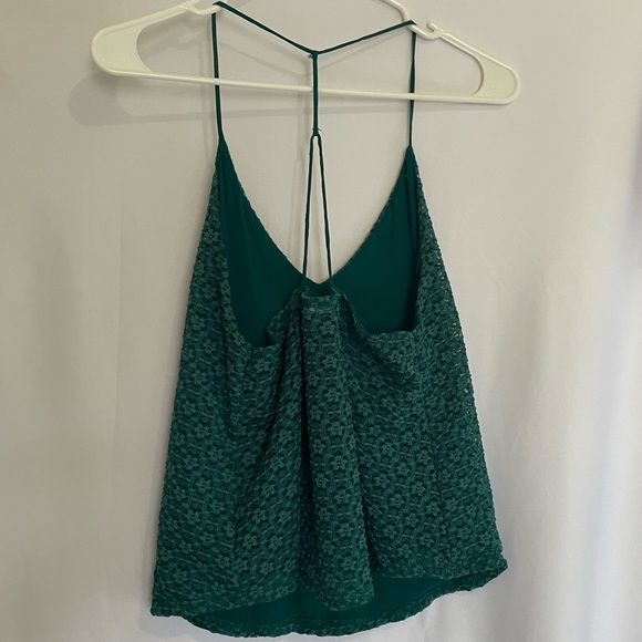 Urban Outfitters Green Floral Lace Tank. Size XS - Picture 7 of 7